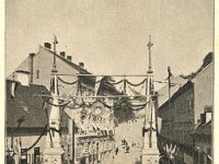 Slavoluk povodom dolaska cara i kralja Franje Josipa na otvorenje zgrade Hrvatskog narodnog kazališta 15. listopada 1895. godine, Mesnička ulica